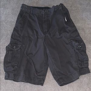 Boys Faded Glory black cargo shorts Sz 14